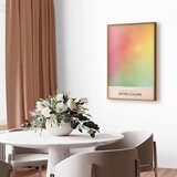  Plakat - Cherry Breeze - Pastel Gradient in Soft Retro Colors 60x90 Zlatni okvir | shoptok.hr