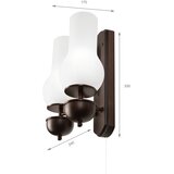  Brilagi - LED zidno svetlo COTTAGE 2xE14/40W/230V buk/bela | Eponuda.com