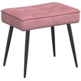  Stolica za opuštanje s osloncem za noge ružičasta baršunasta | shoptok.hr