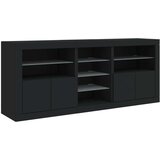  Komoda s LED svjetlima crna 162 x 37 x 67 cm | shoptok.hr