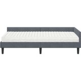  Kotni okvir postelje z matrico Drugo 2 pcs Siva Žamet, (5000123401) | Shoptok.si