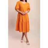 Fenzy Široka Pamučna Haljina, Narančasta | shoptok.hr