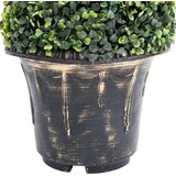 vidaXL umetni pušpan spirala z loncem zelene barve 59 cm | Shoptok.si