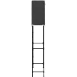  Stalak za pohranu na 2 razine crni 71x29,5x170,5 cm željezni | shoptok.hr