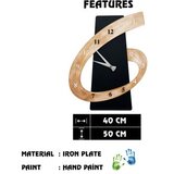 WALLXPERT dekorativni metalni zidni sat beyan 2 multicolor | ePonuda.com