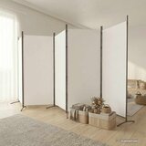 Sobna pregrada s 5 panela bijela 433x180 cm od tkanine | shoptok.hr