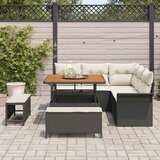  Sjedeća garnitura za vrt 8 kom. Crna poliratan 187.5 x 187.5 x 85 cm | shoptok.hr