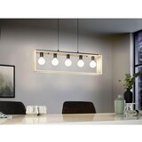 Eglo VISEČA SVETILKA-LESTENEC FAMBOROUGH 5XE27 LES | Shoptok.si