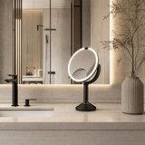 Simplehuman Kozmetično ogledalo z lučjo/povečevalno (5x povečava/10x povečava) &amp;oslash; 20 cm Trio &amp;ndash; Slike