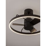 Nova Luce Mat črna kovinska LED zatemnitvena stropna svetilka Lunair – | Shoptok.si