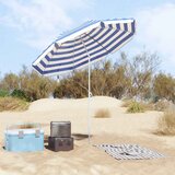  Suncobran za plažu Plava i bijela 206 x 206 x 212 cm | shoptok.hr