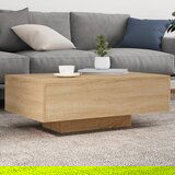 The Living Store Klubska mizica z LED lučmi sonoma hrast 85x55x31 cm - Klubska Mizica, (21442450) Cene