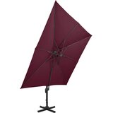  Konzolni vrtni suncobran s dvostrukim vrhom 300 x 300 cm bordo | Eponuda.ba