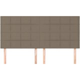  Uzglavlje boje taupe 180x5x118/128 cm tkanina | shoptok.hr
