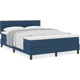 Box Postelja boxspring z vzmetnico Temno modra 140 x 190 cm blago, (5000126086) | Shoptok.si