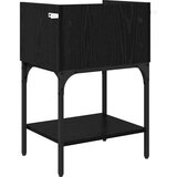  Nočna omarica Črni hrast 40 x 29 x 60 cm Konstruiran les, (5000091671) | Shoptok.si