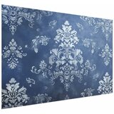  Plakat - Retro Ornament in Worn Blues 60x40 Bez okvira | shoptok.hr