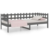  Dnevni ležaj sivi 90 x 200 cm od masivne borovine | shoptok.hr
