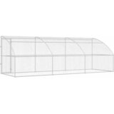  Kućica za pse 3 kom. Srebrna 6 x 2 x 2 m Pocinčani čelik | shoptok.hr