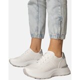 Gemre White sports sneakers with a silver insert Lenkuta | shoptok.hr