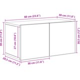vidaXL Komplet TV omaric Drugo 5 pcs Črni hrast 80 x 30 x 30 cm | Shoptok.si