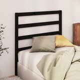  Uzglavlje za krevet crno 95 x 4 x 100 cm od masivne borovine | Eponuda.com