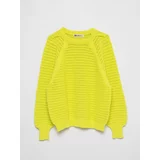Big Star Woman's Sweater 161039 Lime Wool-300