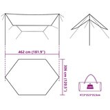 vidaXL Ponjava za kampiranje olivno zelena 462x306x211 cm vodoodporna | Shoptok.si