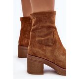 Boto Women's ankle boots with a heel Camel Argastis | Eponuda.ba