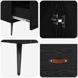  Highboard s ladicama Crni hrast 69,5 x 31 x 115 cm | shoptok.hr
