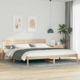  Krevetna konstrukcija Smeđa 180 x 220 cm Čvrsto borovo drvo | shoptok.hr