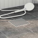  Tušni odvod s točkicama Srebrno 15 x 15 cm Nehrđajući čelik 304 | shoptok.hr