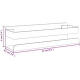  Polica za tuš mat crna 23x6,5x6 cm brušeni nehrđajući čelik 304 | Eponuda.ba