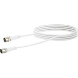 SCHWAIGER antene\, SAT priključni kabel [1x hitri moški konektor F - 1x hitri moški konektor F] 3.00 m 10 dB štirikratno oklopljen bela, (20431574) Cene