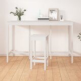 vidaXL Barska miza bela 180x80x110 cm trdna borovina Cene