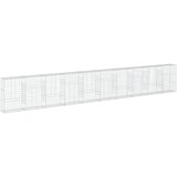 vidaXL Gabionska košara s pokrovom 1000x50x150 cm pocinkano železo, (21413658) | Shoptok.si
