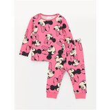 LC Waikiki Crew Neck Long Sleeved Baby Girl Pajamas Set Cene