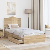  s od storage Sonoma hrast 90 x 200 cm Konstruirano drvo | shoptok.hr