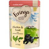 Feringa Classic Meat meni Kitten Pouches 12 x 85 g - Mješovito pakiranje 2: perad, puretina i kunić, piletina i pastrva, losos i puretina Cijene