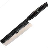  Damaskasti kuhinjski nož ZA-37582 - Nakiri / Crna / Smeđa KP37582 Cene