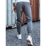 DStreet Spodnie męskie dresowe ze ściągaczem antracytowe | shoptok.hr