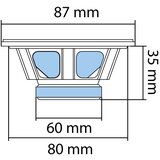 Sal Auto zvučnici 87mm 2x35W | ePonuda.com
