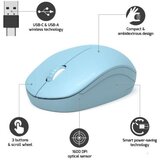 Port Designs Port miš OFFICE bežični USB-A/USB-C,svijetlo-plava 900544 | shoptok.hr