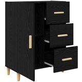vidaXL Kreveta Crni hrast 34 x 69.5 x 90 cm Konstruirano drvo | shoptok.hr
