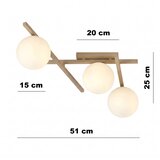  Plafonsko svetlo SMART 3xE14/10W/230V bež/belo | Eponuda.com