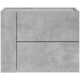  Zidni noćni ormarići 2 kom siva boja betona 45 x 30 x 35 cm | shoptok.hr