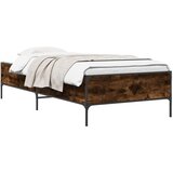  Krevetna konstrukcija Dimni hrast 80 x 200 cm Konstruirano drvo | Shoptok.si