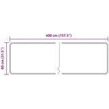 Traka za tepih MARSA Šumsko zelena 400 x 80 cm Poliester i PVC - Zelena 80 x 400 cm | shoptok.hr
