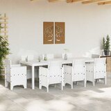  Stol za vrt Bijelo 250 x 100 x 73 cm poliratan | shoptok.hr