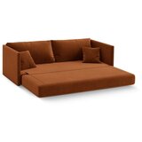 Cosmopolitan Design Baršunasti sklopiva sofa boja terakote 209 cm Shannon – | shoptok.hr